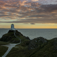 Buy canvas prints of  Twr Mawr Lighthouse   Llanddwyn Island Anglesey a by Pete Lawless