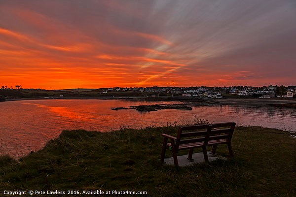 Sunrise Cemaes Bay, Anglesey Picture Board by Pete Lawless