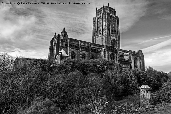  Anglican Cathedral Liverpool Picture Board by Pete Lawless