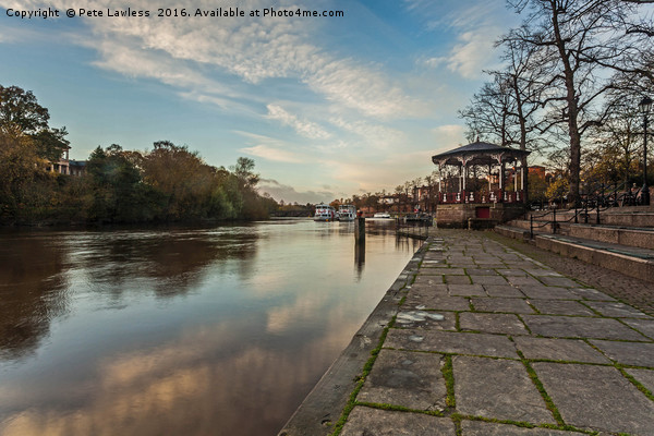 River Dee, The Groves Chester Picture Board by Pete Lawless