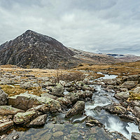 Buy canvas prints of Pen Yr Ole Wen Ogwen Valley by Pete Lawless