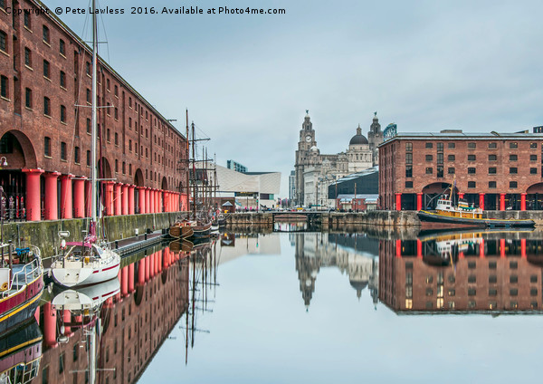 Albert Dock Liverpool Picture Board by Pete Lawless