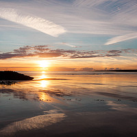 Buy canvas prints of Sunset Aberffraw Anglesey by Pete Lawless