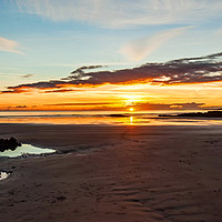 Buy canvas prints of Sunset Aberffraw Anglesey by Pete Lawless