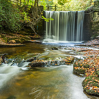 Buy canvas prints of Nant Mill Waterfall by Pete Lawless