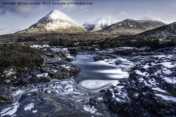 Glamaig Isle of Skye winter scene Picture Board by Pete Lawless