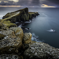 Buy canvas prints of Sun Setting at Neist Point Skye by Pete Lawless