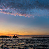 Buy canvas prints of Sunset Key West Florida by Pete Lawless