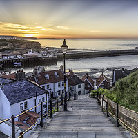 Buy canvas prints of Whitby the 199 Steps by Pete Lawless