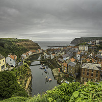 Buy canvas prints of Staithes by Pete Lawless