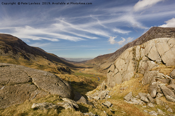 Nant Ffrancon Pass Picture Board by Pete Lawless
