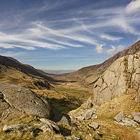 Buy canvas prints of Nant Ffrancon Pass by Pete Lawless