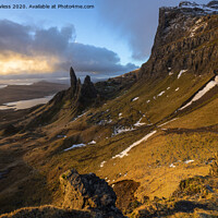 Buy canvas prints of Sunrise Old man of Storr by Pete Lawless