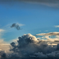 Buy canvas prints of Cumulus Cloud Patterns by Liz Shewan