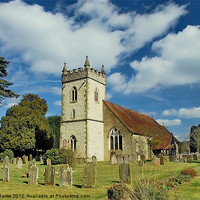 Buy canvas prints of All Saints ,Headley, Hampshire. by Mark  F Banks