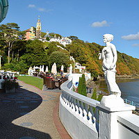 Buy canvas prints of Port Meirion Key side by Mark  F Banks