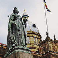 Buy canvas prints of Queen Victoria Statue- Birmingham city by Nadeesha Jayamanne