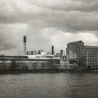 Buy canvas prints of Old factory by Jon Mills