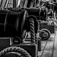 Buy canvas prints of  HMS Victory - Cannons by Jon Mills