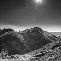 Buy canvas prints of Mam Tor in Monochrome by Colin Keown