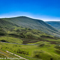 Buy canvas prints of Pano of Mam Tor by Colin Keown