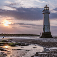 Buy canvas prints of Perch Rock Lighthouse by Colin Keown