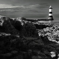 Buy canvas prints of Trwyn Du Lighthouse by Colin Keown
