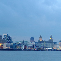 Buy canvas prints of Liverpool Skyline by Colin Keown