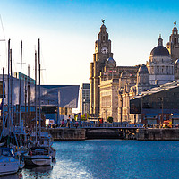 Buy canvas prints of Three Graces from the Albert Dock by Colin Keown