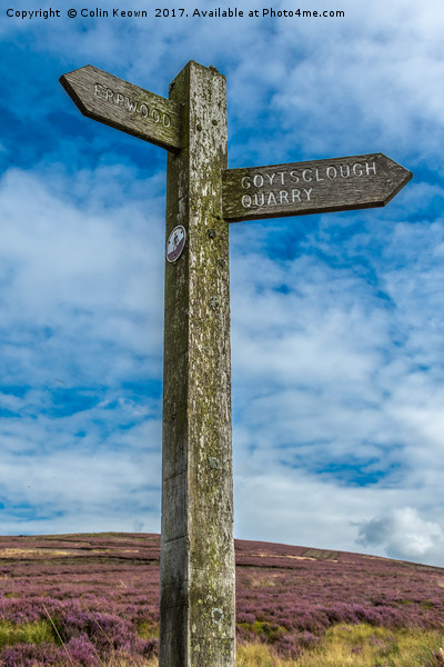 Goyt Valley Signpost Picture Board by Colin Keown