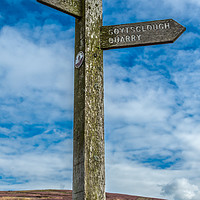 Buy canvas prints of Goyt Valley Signpost by Colin Keown
