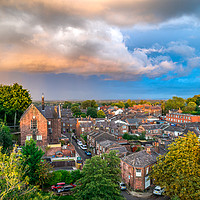 Buy canvas prints of Storm over Woolton Village by Colin Keown
