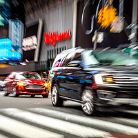 Buy canvas prints of Times Square Traffic by Colin Keown