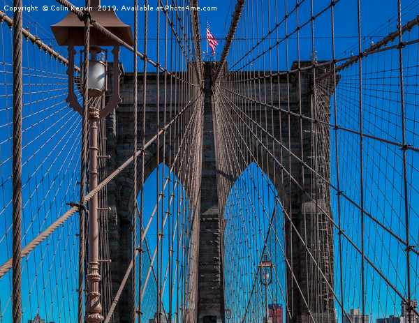 Brooklyn Bridge Picture Board by Colin Keown