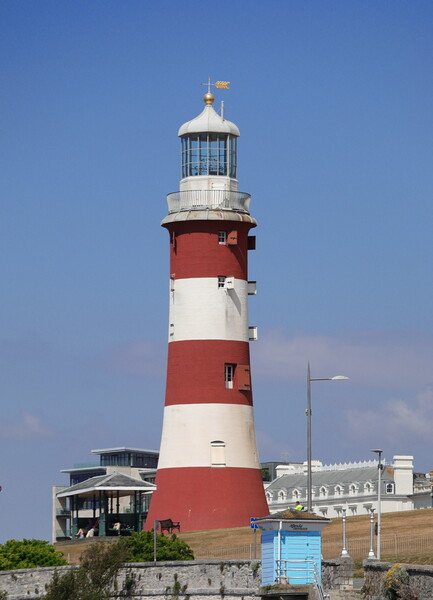 Lighthouse on Plymouth Hoe Picture Board by Bryan 4Pics