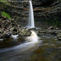 Buy canvas prints of Waterfall at Hardraw Force by Chris Willman