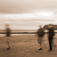 Buy canvas prints of A Walk On The Beach by Chris Willman