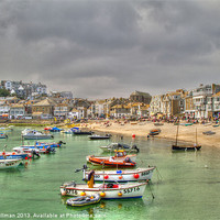 Buy canvas prints of St Ives Harbour by Chris Willman