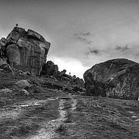 Buy canvas prints of Cow & Calf Rocks by Chris Willman