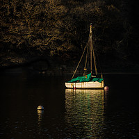 Buy canvas prints of Helford Boat by Chris Willman