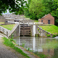 Buy canvas prints of Five Rise Locks by Chris Willman