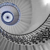 Buy canvas prints of Spiral Stairs by Jan Venter