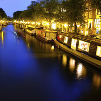 Buy canvas prints of Amsterdam Canal by Jan Venter