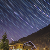 Buy canvas prints of Chamonix stars by Jan Venter