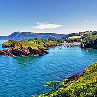 Buy canvas prints of Watermouth Cove North Devon by austin APPLEBY