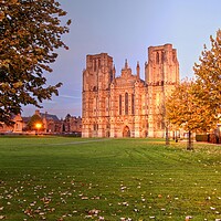 Buy canvas prints of Wells Cathedral West Front Wells Somerset by austin APPLEBY
