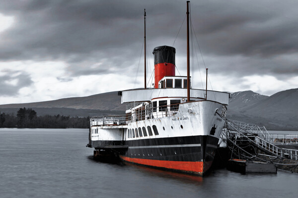 Maid Of The Loch Balloch Pier Picture Board by austin APPLEBY