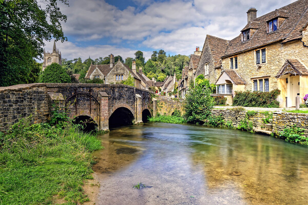 Castle Combe Cotswolds Wiltshire Picture Board by austin APPLEBY