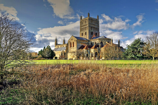Tewkesbury Abbey Picture Board by austin APPLEBY