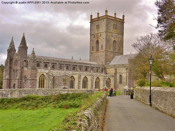 St Davids Cathedral Pembrokeshire Picture Board by austin APPLEBY